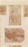 VENETIAN SCHOOL, 18TH-CENTURY Group of 10 red chalk studies of hands.
